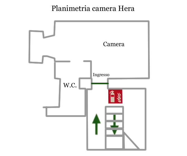 Camera Hera planimetria